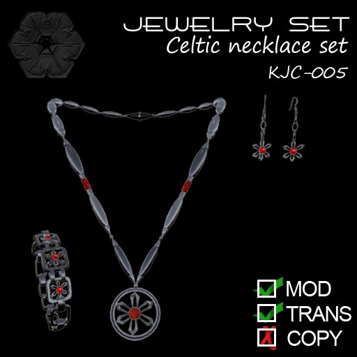 Celtic necklace set KJC-005