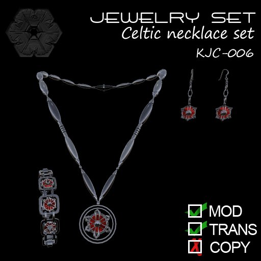Celtic necklace set KJC-006