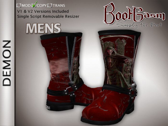 Bootgasm Demon Men's Boots Red