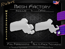 Riders - Full Permission Mesh, NANO Incl. Multiple Face Texturing - Jewelry, Charms, Buckles,Buttons,Logos,Massachusetts