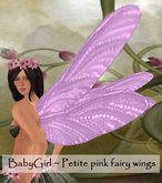 BabyGirl ~ Petite pink fairy wings