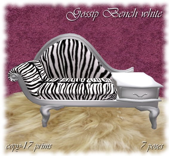 Gossip bench african mood white *NS*