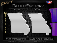 Riders - Full Permission Mesh, NANO Incl. Multiple Face Texturing - Jewelry, Charms, Buckles, Buttons, Logos - Missouri 