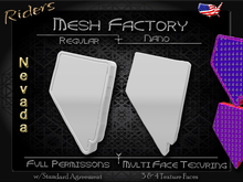 Riders - Full Permission Mesh, NANO Incl. Multiple Face Texturing - Jewelry, Charms, Buckles, Buttons, Logos - Nevada 