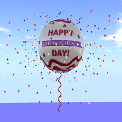 Giant Independence Day Balloon Star Emitter Boxed