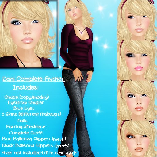 Panda Punx Dani Complete Avatar Set