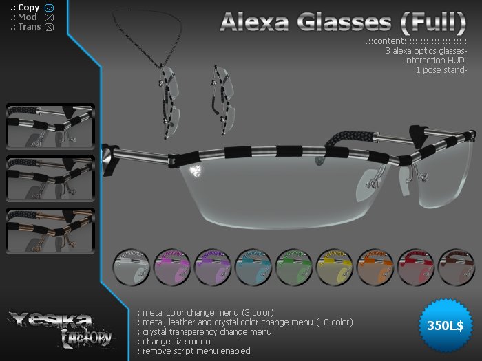 ..:: Yesika Factory ::.. Alexa Optics Glasses (full) (Box)