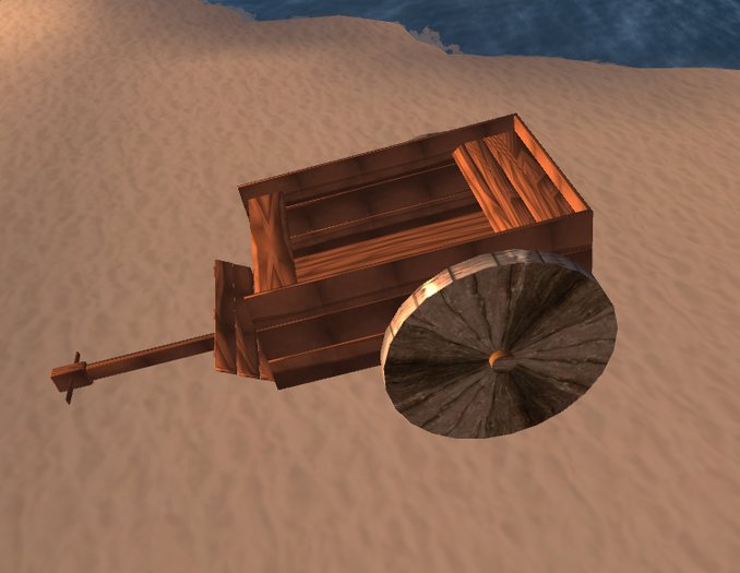 Cart with solid wheels