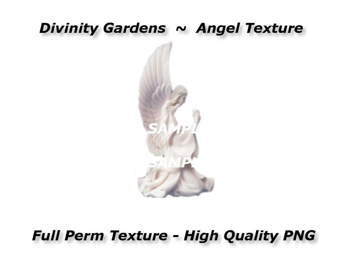 Full Perm Angel Texture White Alabaster Side View FF623