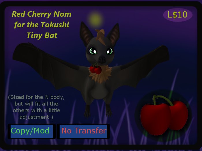 Cherry Nom for Tiny Bat