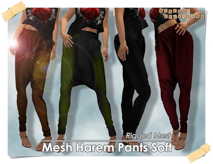 NN Mesh Harem Pants Soft [FAT PACK]
