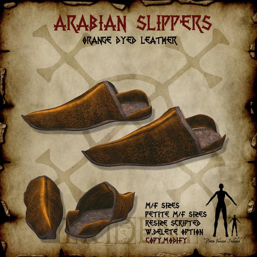 Arabian Slippers [Orange] 