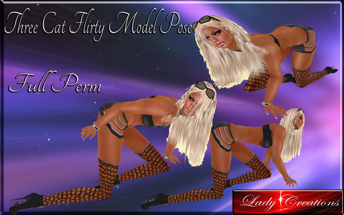 Lady Creations - Three Cat Flirty Model Poses