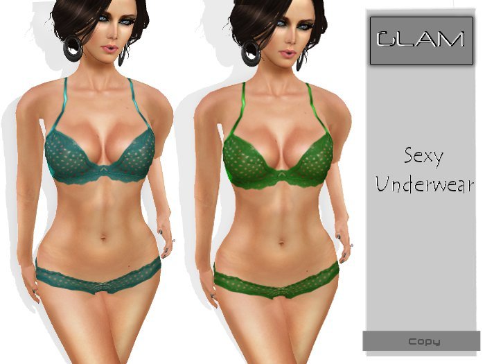 ::GLAM:: Sexy Underwear complete - Sheer MANGO