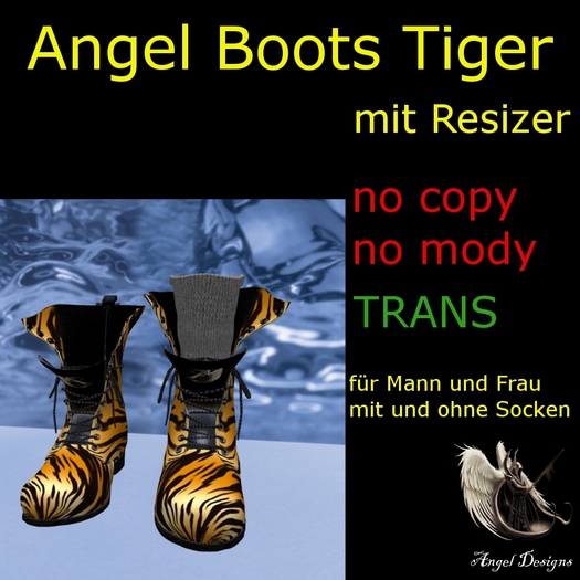 Angel Boots  Tiger