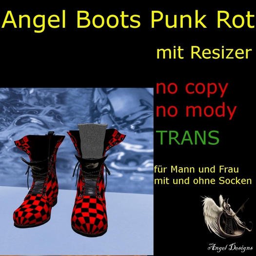 Angel Boots  Punk Rot