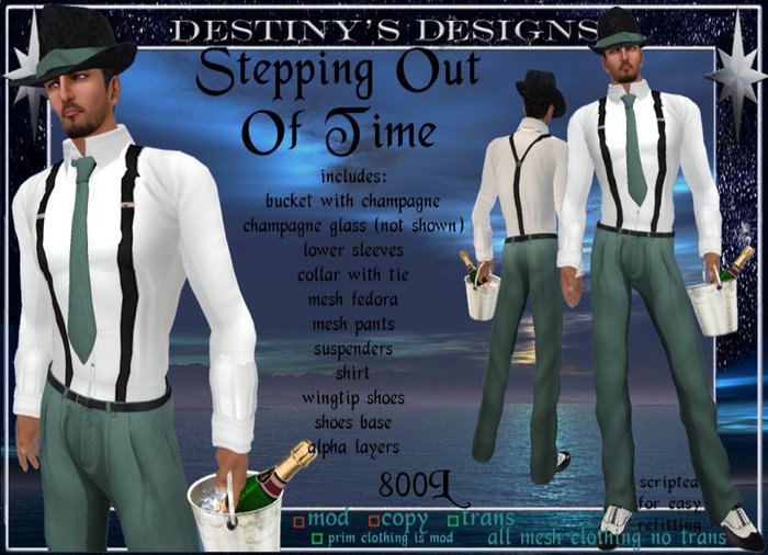 !~DD~! Stepping Out Of Time - Mens
