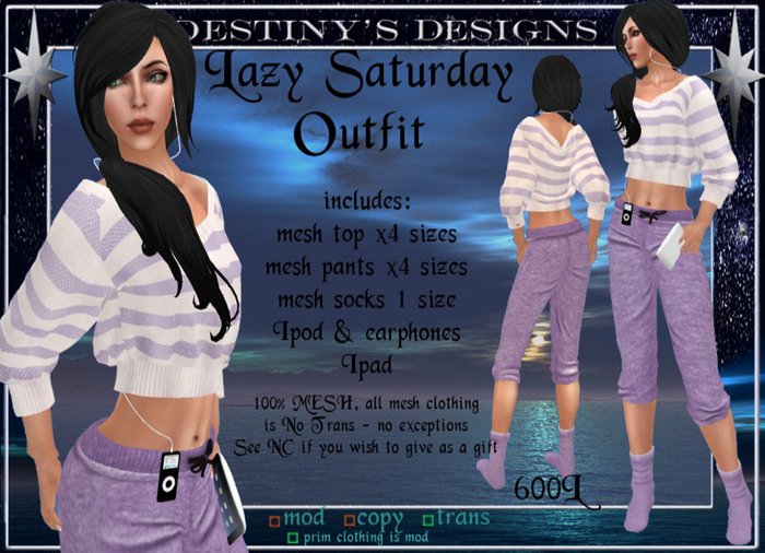 !~DD~! Lazy Saturday Outfit - Ladies