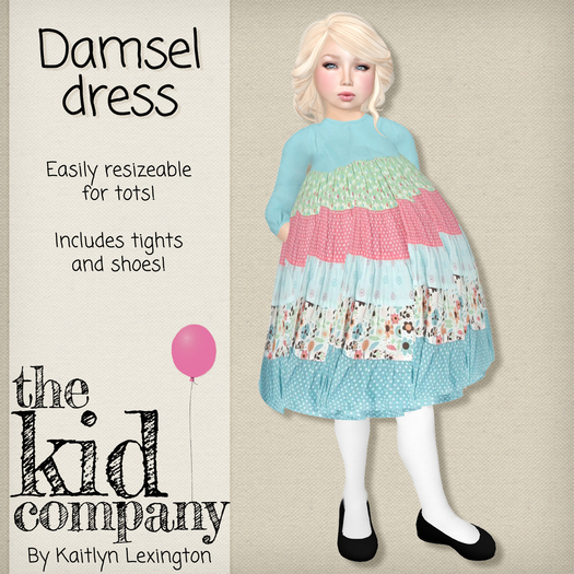 the kid company; damsel dress.