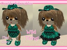 Tinies Wild Thing Summer Dress Aqua
