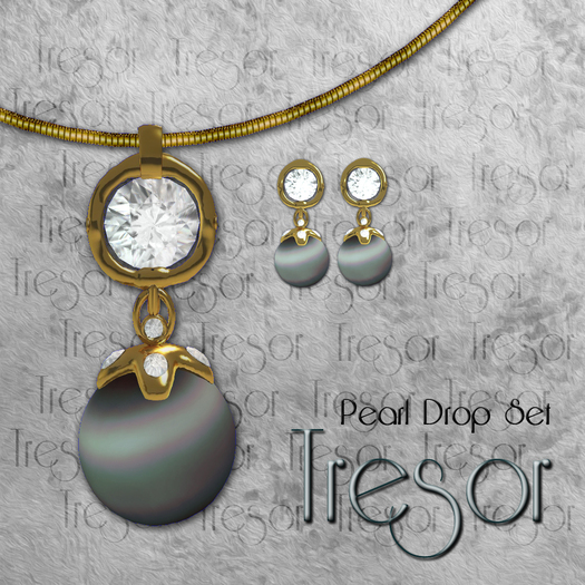 ::Tresor:: Pearl Drop Set (Gold, Peacock) 