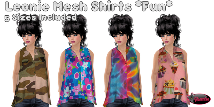 .:Glamorize:. Leonie Mesh Shirts *Fun* Pack