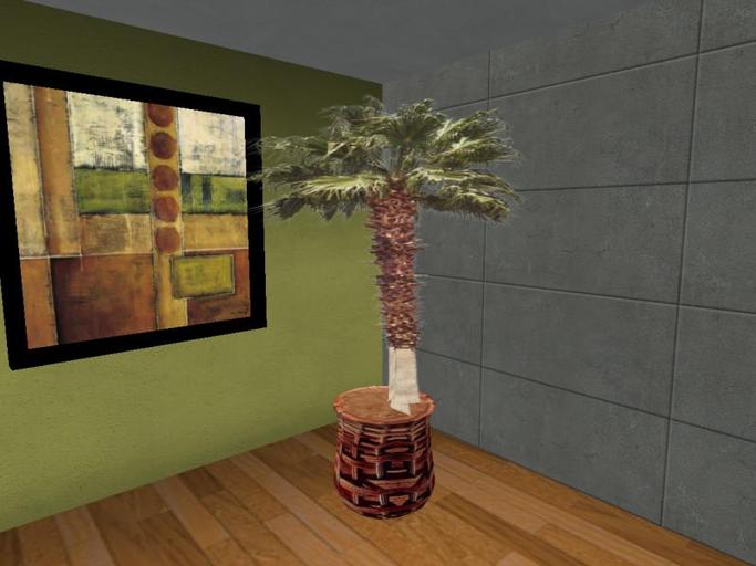 Arkad's Potted Floor Palm flexi plant