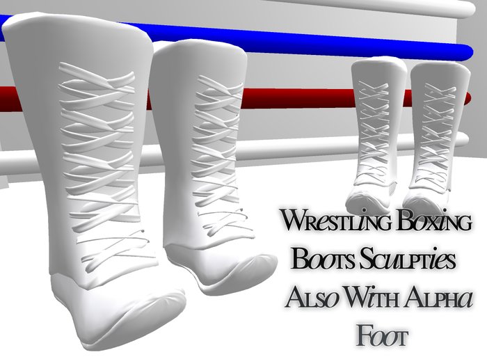 Wrestler/Boxing Boots White