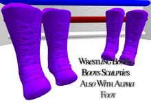 Wrestler/Boxing Boots Purple