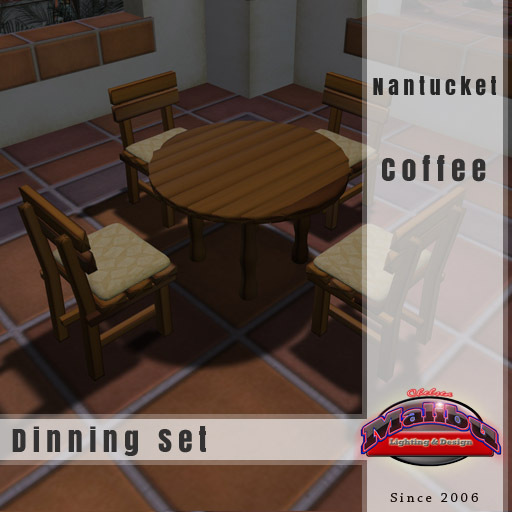 Malibu "Nantucket" Dinning Set [coffee]