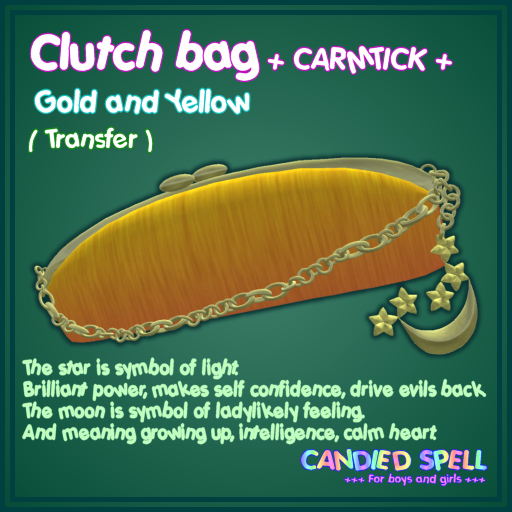 [CS] : + CARMTICK + Clutch bag Gold&Yellow