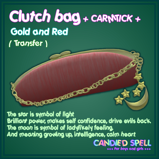 [CS] : + CARMTICK + Clutch bag Gold&Red