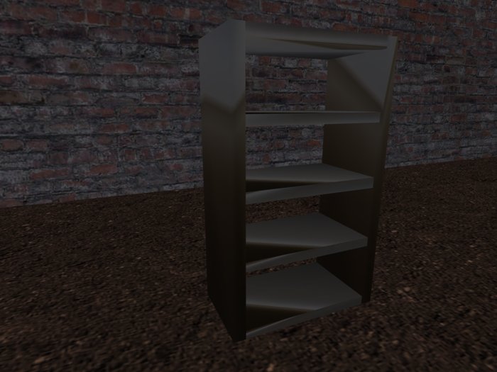 Backless shelf