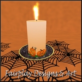 JackO'Lanterns Halloween Pillar Candle