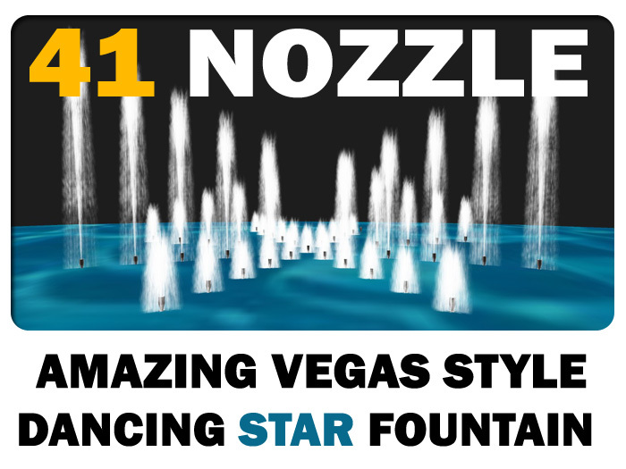 Dancing Star Fountain (41 Head) w/Video Preview