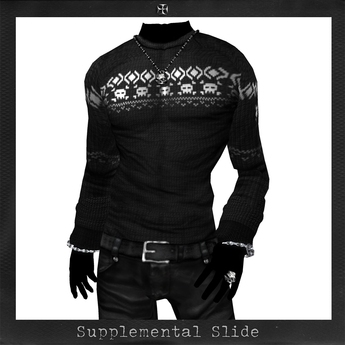 GUARDED CROSS/Men's-Wear * Skull Sweater