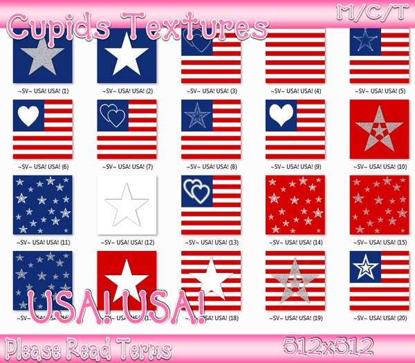 *CUPIDS* Textures 20 USA! USA!