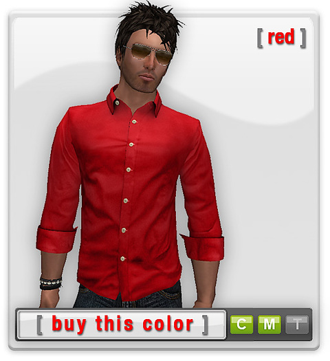 Mesh Basic Shirt - Red