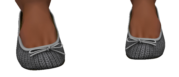 No.Tag - Wool Gray Flats {mesh}