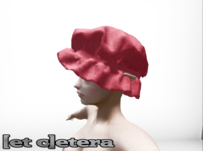 [et c]etera Mesh Hat Red ( PETITE )