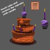 Halloween crooked cake cupcake treat