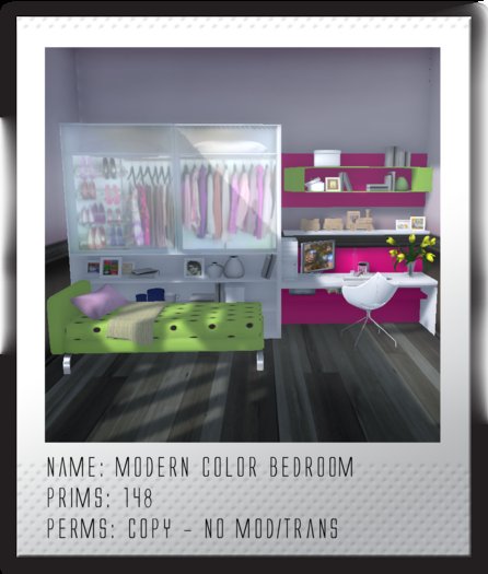 Tiny Spaces - Modern Color Bedroom