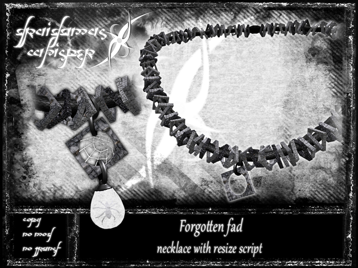 NEW PRICE, SAVE 50L$ - Druidamus Whisper - Forgotten fad - necklace 