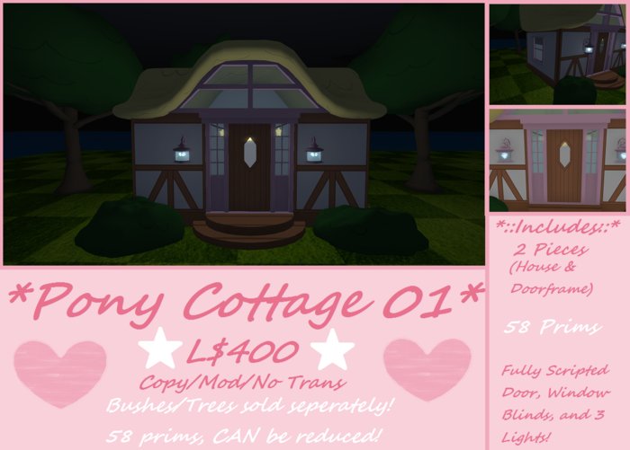 [Retired Item 50% Off] Pony Cottage 01