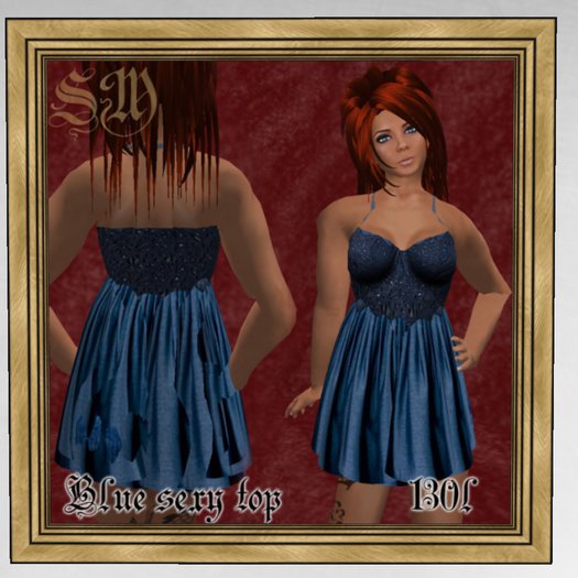 FULL PERM SEXY BLUE OUTFIT - 10L