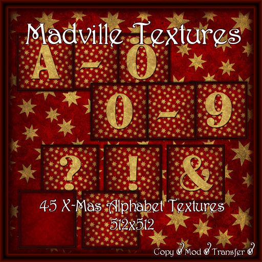 Madville - X-Mas Alphabet Textures