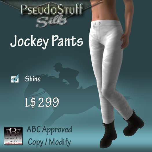 JOCKEY PANTS -Standard Plain -Shine **ABC APPROVED**
