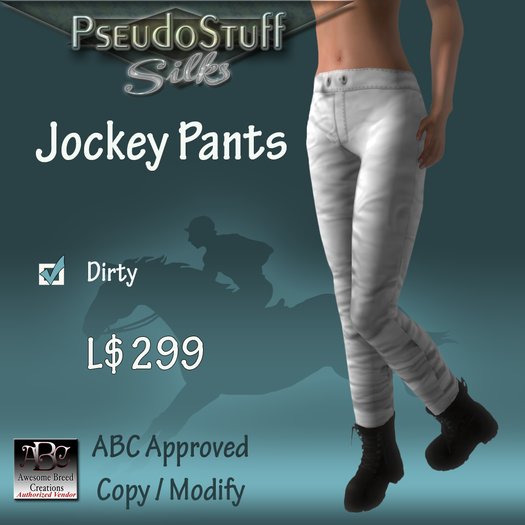 JOCKEY PANTS -Standard Plain -Dirty **ABC APPROVED**