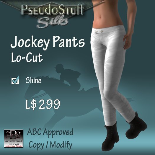 JOCKEY PANTS -LoCut Plain -Shine **ABC APPROVED**