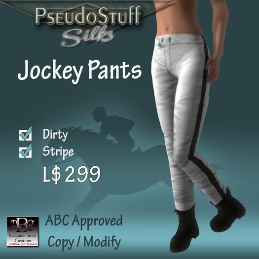 JOCKEY PANTS -Standard Striped -Dirty **ABC APPROVED**
